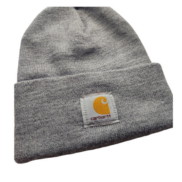 Carhartt Gray Beanie with Red Embroidery - Picture 2 of 8